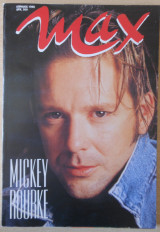 Max Απρίλιος 1990 τεύχος 1 Mickey Rourke