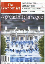 The Economist A president damaged