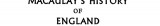 Macaulay's History of England from the Accession of James II