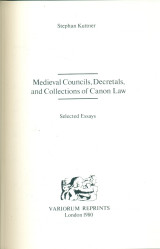 Medieval Councils, Decretals, and Collections of Canon Law
