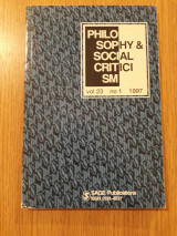 Philosophy & social criticism, vol. 23, no. 1