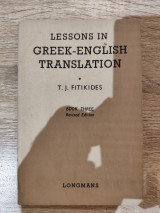 Lessons in greek-english translation