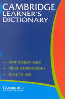 Cambridge Learner's Dictionary