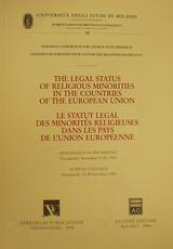 The Legal Status of Religious Minorities in the Countries of the European Union: Proceedings of the Meeting: Thessaloniki, November 19-20, 1993