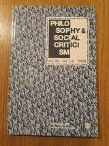 Philosophy & social criticism, vol. 34, no. 1-2