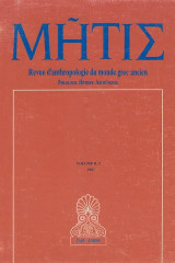 Μήτις-Métis | volume II, 2. Revue d’anthropologie du monde grec ancien. Philologie-Histoire-Archeologie