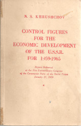 Control figures for the economic development of the U.S.S.R. for 1959-1965