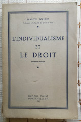 L' Individualisme Et Le Droit