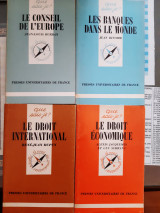 Le droit economique + Le conseil de l' europe + Le droit international + Les banques dans le monde