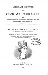 Lares and Penates Or Cilicia and Its Governors